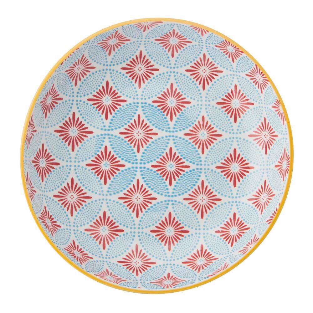 Kitchencraft Mikasa Blue Mosaic Ceramic Bowl
